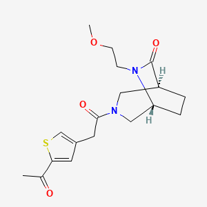 (1S,5R)-3-[2-(5-acetylthiophen-3-yl)acetyl]-6-(2-methoxyethyl)-3,6-diazabicyclo[3.2.2]nonan-7-one