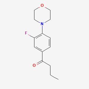 1-[3-fluoro-4-(4-morpholinyl)phenyl]-1-butanone