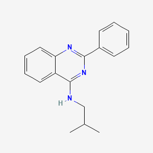 molecular formula C18H19N3 B5609829 N-isobutyl-2-phenyl-4-quinazolinamine 