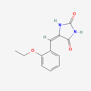 molecular formula C12H12N2O3 B5609838 5-(2-ethoxybenzylidene)-2,4-imidazolidinedione 