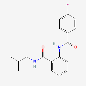 2-[(4-fluorobenzoyl)amino]-N-isobutylbenzamide