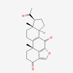 molecular formula C22H24O4 B560986 Virone CAS No. 106518-58-5