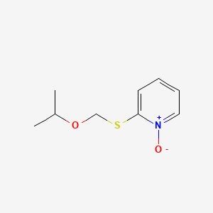 molecular formula C9H13NO2S B560989 2-[(Isopropoxymethyl)sulfanyl]pyridine 1-oxide CAS No. 100861-02-7