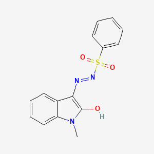 N'-(1-methyl-2-oxo-1,2-dihydro-3H-indol-3-ylidene)benzenesulfonohydrazide