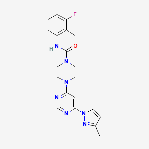 N-(3-fluoro-2-methylphenyl)-4-[6-(3-methyl-1H-pyrazol-1-yl)-4-pyrimidinyl]-1-piperazinecarboxamide