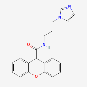 N-[3-(1H-imidazol-1-yl)propyl]-9H-xanthene-9-carboxamide