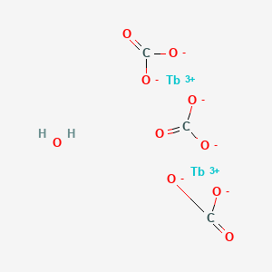 molecular formula C3H2O10Tb2 B561016 Terbium(III) carbonate hydrate CAS No. 100587-96-0