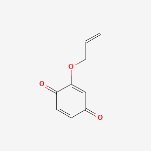 molecular formula C9H8O3 B561019 2-(Allyloxy)cyclohexa-2,5-diene-1,4-dione CAS No. 108794-69-0