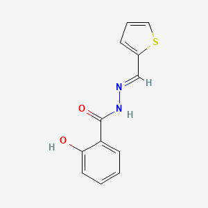 molecular formula C12H10N2O2S B5610191 2-hydroxy-N'-(2-thienylmethylene)benzohydrazide CAS No. 93352-51-3