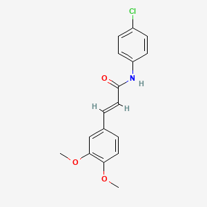 N-(4-chlorophenyl)-3-(3,4-dimethoxyphenyl)acrylamide