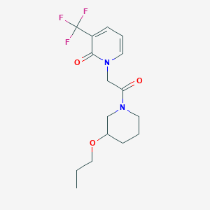 1-[2-oxo-2-(3-propoxypiperidin-1-yl)ethyl]-3-(trifluoromethyl)pyridin-2(1H)-one