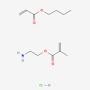molecular formula C13H24ClNO4 B561023 2-Aminoethyl 2-methylprop-2-enoate;butyl prop-2-enoate;hydrochloride CAS No. 103051-70-3