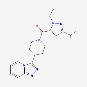 3-{1-[(1-ethyl-3-isopropyl-1H-pyrazol-5-yl)carbonyl]-4-piperidinyl}[1,2,4]triazolo[4,3-a]pyridine