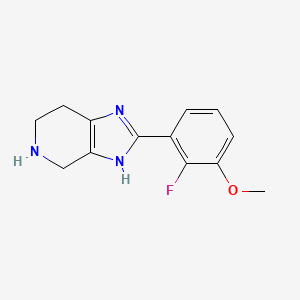 molecular formula C13H14FN3O B5610254 2-(2-fluoro-3-methoxyphenyl)-4,5,6,7-tetrahydro-1H-imidazo[4,5-c]pyridine dihydrochloride 