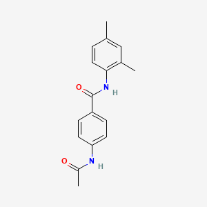 molecular formula C17H18N2O2 B5610298 4-(acetylamino)-N-(2,4-dimethylphenyl)benzamide 