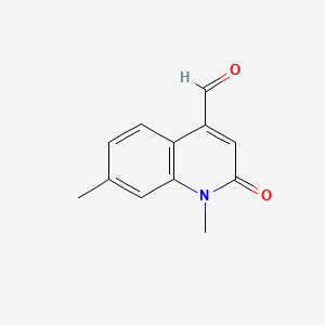 1,7-Dimethyl-2-oxo-1,2-dihydroquinoline-4-carbaldehyde