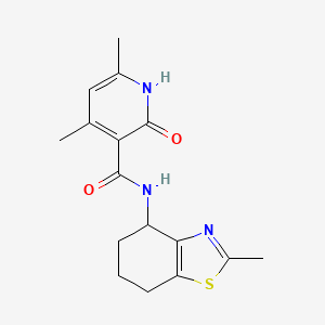 4,6-dimethyl-N-(2-methyl-4,5,6,7-tetrahydro-1,3-benzothiazol-4-yl)-2-oxo-1,2-dihydro-3-pyridinecarboxamide