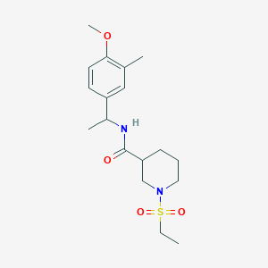 1-(ethylsulfonyl)-N-[1-(4-methoxy-3-methylphenyl)ethyl]-3-piperidinecarboxamide