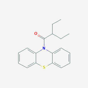 molecular formula C18H19NOS B5610373 10-(2-ethylbutanoyl)-10H-phenothiazine 