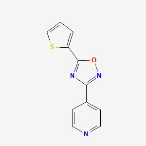 4-[5-(2-thienyl)-1,2,4-oxadiazol-3-yl]pyridine