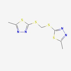 2,2'-[methylenebis(thio)]bis(5-methyl-1,3,4-thiadiazole)