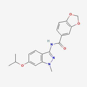 N-(6-isopropoxy-1-methyl-1H-indazol-3-yl)-1,3-benzodioxole-5-carboxamide