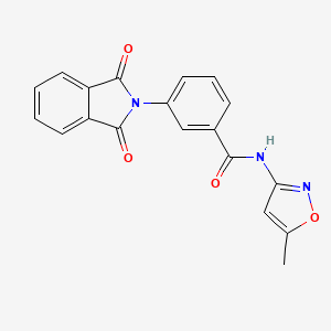 molecular formula C19H13N3O4 B5610489 3-(1,3-dioxo-1,3-dihydro-2H-isoindol-2-yl)-N-(5-methyl-3-isoxazolyl)benzamide 