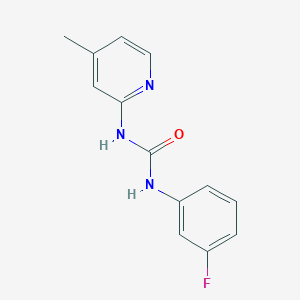 N-(3-fluorophenyl)-N'-(4-methyl-2-pyridinyl)urea