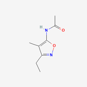 molecular formula C8H12N2O2 B561053 N-(3-Ethyl-4-methylisoxazol-5-yl)acetamide CAS No. 101252-47-5