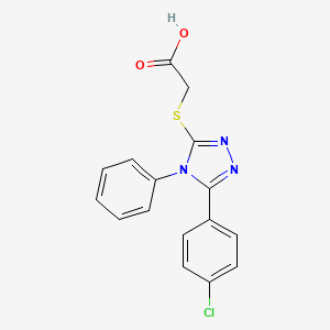 {[5-(4-chlorophenyl)-4-phenyl-4H-1,2,4-triazol-3-yl]thio}acetic acid