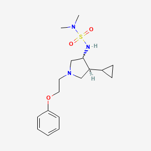 N'-[rel-(3R,4S)-4-cyclopropyl-1-(2-phenoxyethyl)-3-pyrrolidinyl]-N,N-dimethylsulfamide hydrochloride