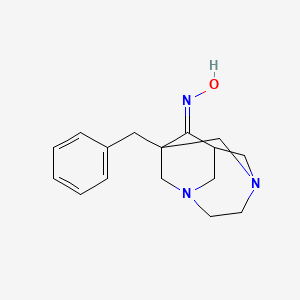 molecular formula C16H21N3O B5610594 1-benzyl-3,6-diazatricyclo[4.3.1.1~3,8~]undecan-9-one oxime 