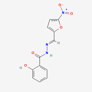 2-hydroxy-N'-[(5-nitro-2-furyl)methylene]benzohydrazide