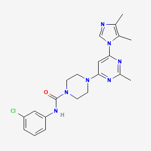 N-(3-chlorophenyl)-4-[6-(4,5-dimethyl-1H-imidazol-1-yl)-2-methyl-4-pyrimidinyl]-1-piperazinecarboxamide