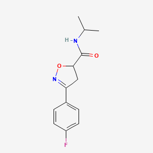 3-(4-fluorophenyl)-N-isopropyl-4,5-dihydro-5-isoxazolecarboxamide