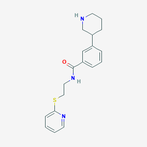 3-piperidin-3-yl-N-[2-(pyridin-2-ylthio)ethyl]benzamide