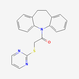 5-[(2-pyrimidinylthio)acetyl]-10,11-dihydro-5H-dibenzo[b,f]azepine