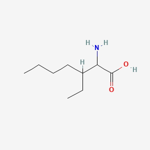 molecular formula C9H19NO2 B561070 2-氨基-3-乙基庚酸 CAS No. 102450-66-8
