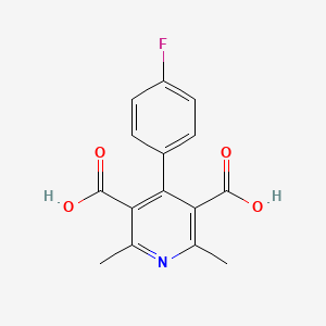 4-(4-fluorophenyl)-2,6-dimethyl-3,5-pyridinedicarboxylic acid