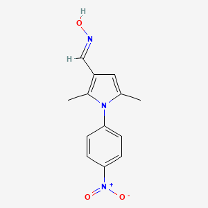 molecular formula C13H13N3O3 B5610817 2,5-dimethyl-1-(4-nitrophenyl)-1H-pyrrole-3-carbaldehyde oxime 