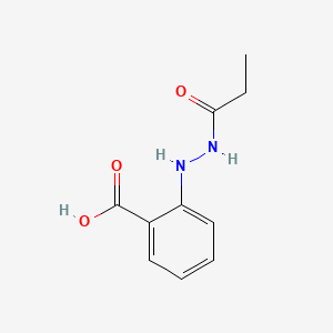molecular formula C10H12N2O3 B561082 2-(2-Propanylhydrazino)benzoic acid CAS No. 102787-53-1