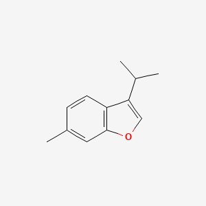 molecular formula C12H14O B561088 3-Isopropyl-6-methylbenzofuran CAS No. 105539-97-7