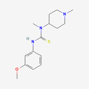 N'-(3-methoxyphenyl)-N-methyl-N-(1-methyl-4-piperidinyl)thiourea