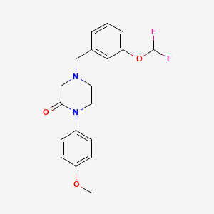 4-[3-(difluoromethoxy)benzyl]-1-(4-methoxyphenyl)-2-piperazinone