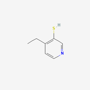 molecular formula C7H9NS B561092 4-Ethylpyridine-3-thiol CAS No. 102000-77-1