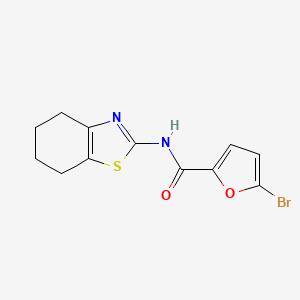 molecular formula C12H11BrN2O2S B5610932 5-bromo-N-(4,5,6,7-tetrahydro-1,3-benzothiazol-2-yl)-2-furamide 