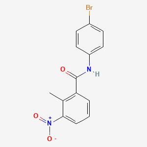 molecular formula C14H11BrN2O3 B5610965 N-(4-溴苯基)-2-甲基-3-硝基苯甲酰胺 