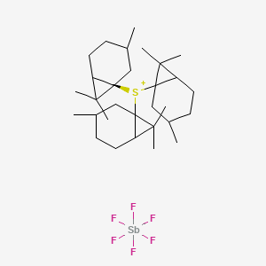 molecular formula C30H51F6SSb B561099 Triarylsulfonium hexafluoroantimonate S& CAS No. 109037-75-4