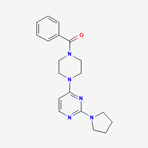 4-(4-benzoyl-1-piperazinyl)-2-(1-pyrrolidinyl)pyrimidine