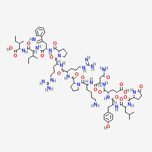 5-Oxoprolylleucyltyrosyl-alpha-glutamylasparaginyllysylprolylarginylarginylprolyltryptophylisoleucylisoleucine
